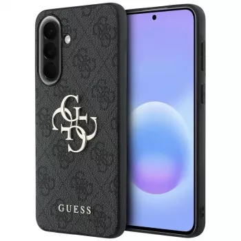 Usnjen ovitek Guess Leather 4G Metal Logo za Samsung Galaxy A57 5G, črn