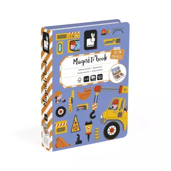 Janod Magnetibook Gradbišče magnetna izobraževalna igra
