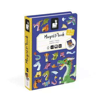 Janod Magnetibook Smoki magnetna knjižna igra – tema zmaji in fantazija