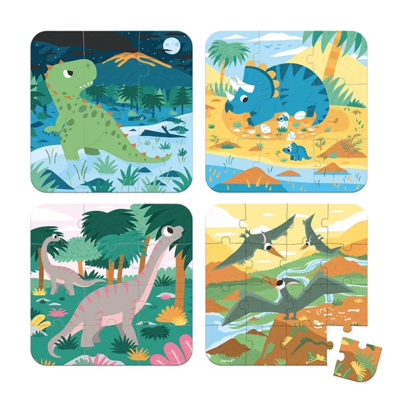 Janod Progressives sestavljanka Dinosaurier J02541