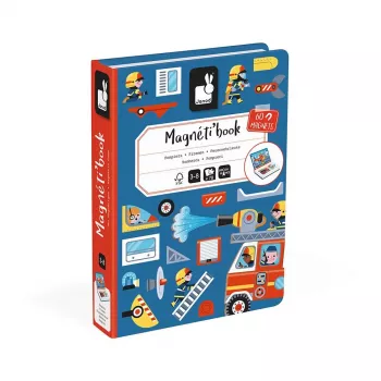 Janod Magnetibook Gasilci magnetni komplet za ustvarjalno igro