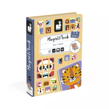 Janod Magnetibook sestavljanka Živali magnetna knjižna sestavljanka
