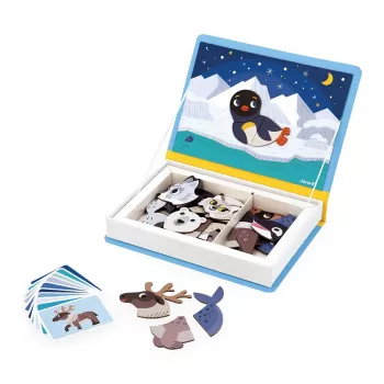 Janod Magnetibook Polarne živali magnetna izobraževalna igrača