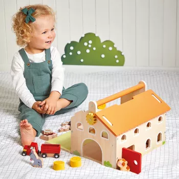 Janod Farma leseni komplet za igro s kmetijo J03318