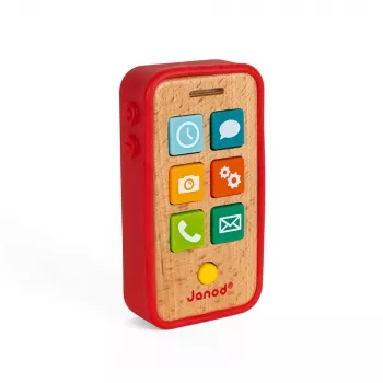 Janod leseni igračni telefon z zvoki J05334