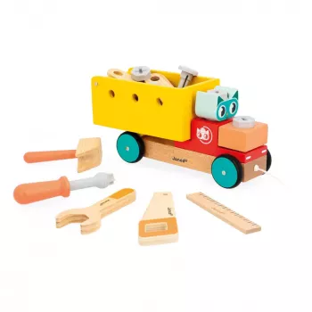 Janod Brico'Kids 2+ vlečni sestavljivi tovornjak
