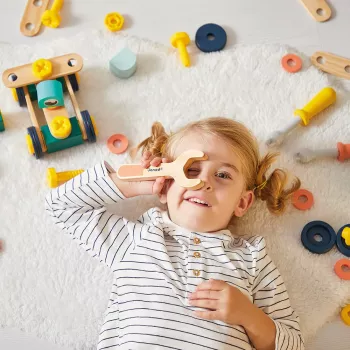 Janod Brico'kids sestavljivi set 100 delov od 3 let