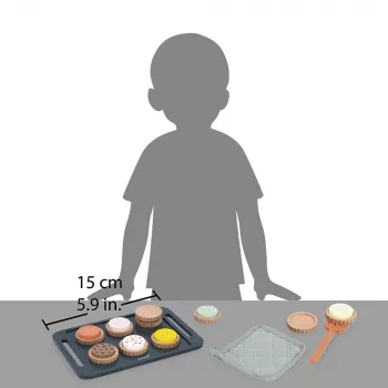 Janod leseni set za peko piškotov 21-delni Shiny Grandma 3+