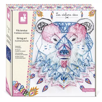 Janod 3D String Art Animals ustvarjalni komplet za ustvarjanje