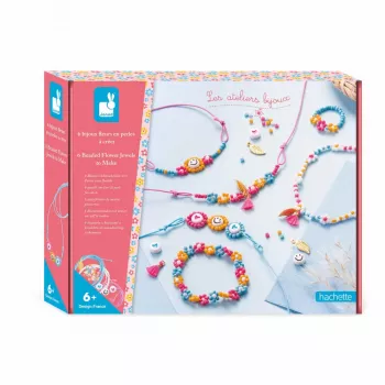 Janod DIY set za izdelavo nakita cvetlične perlice 6+