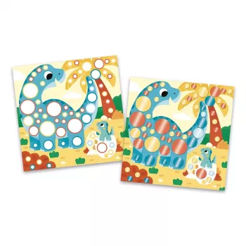 Janod My Arts & Crafts 3+ kreativni komplet z nalepkami s kovinskimi okroglimi nalepkami
