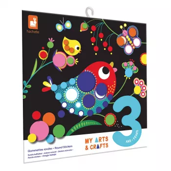 Janod My Arts & Crafts okrogle nalepke kreativni komplet v več barvah