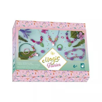 Janod Magic Fairies kreativni komplet za izdelavo nakita s škatlo za shranjevanje, 6+