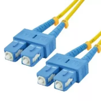 MCL Samar FJOS2/SCSC-1M OS2 enorodovni simpleks optični patch kabel SC/SC 1 m rumen