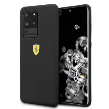 Ferrari trdi ovitek FESSIHCS69BK silikonski ovitek za Samsung Galaxy S20 Ultra – črn