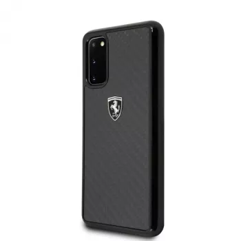 Ferrari ovitek FEHCAHCS62BK za S20 G980, črn, Carbon Heritage