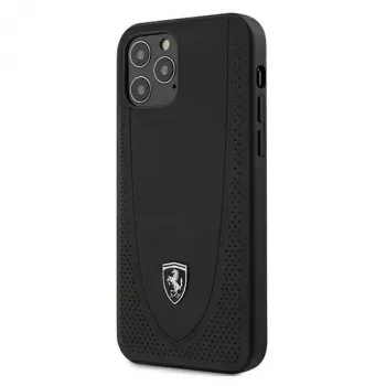 Ferrari FEOGOHCP12MBK Off Track Perforated trdi ovitek za iPhone 12 / 12 Pro 6,1