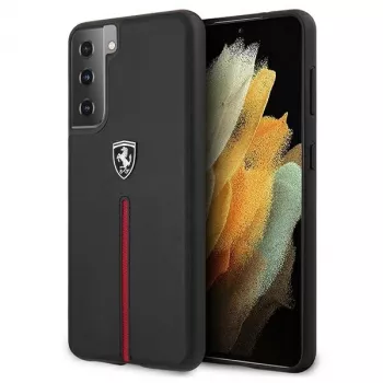 Ferrari FEOSIHCS21MBK S21+ G996 črna trda torbica Off Track usnje najlonski trak