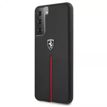 Ferrari FEOSIHCS21MBK S21+ G996 črna trda torbica Off Track usnje najlonski trak