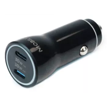 Mobilis univerzalni avtomobilski polnilnik 60W 3A USB-C PD črn