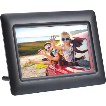 AGFAPHOTO Agfa Photo LED HD 7 digitalni okvir za fotografije z uro in koledarjem APF700 črn