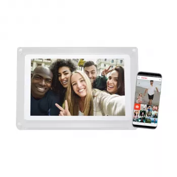 Braun DigiFrame 1020 WiFi 10,1 inch digitalni okvir za fotografije bel akril