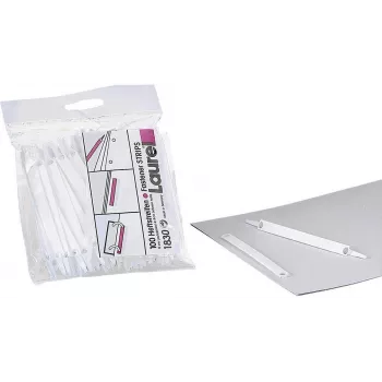 LAUREL Easy Clip vezni trakovi beli kratki 100 kosov
