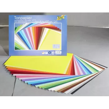 Folia ustvarjalni papir barve sortirane 130 g/m² - 130 gsm