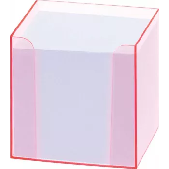 Folia 99072 škatla za zapiske s fluorescentnim robom roza