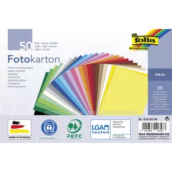 Folia fotokarton Assorted Colors 300 g/m² 50 listov A4