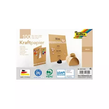 Folia Kraft karton blok z motivi kraft papir A5 120 g/m² - 120 g/m² - A5