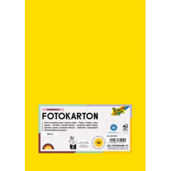 Folia 614/50 14 – rumen – enobarven – A4 (210 x 297 mm) – 300 g/m² – 50 listov – Nemčija