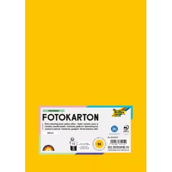 Folia 614/50 15 karton A4 zlato-rumen 300 g/m² 50 listov