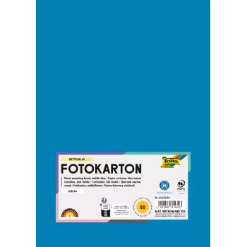 Folia 614/50 34 modra A4 karton 300 g/m² 50 listov