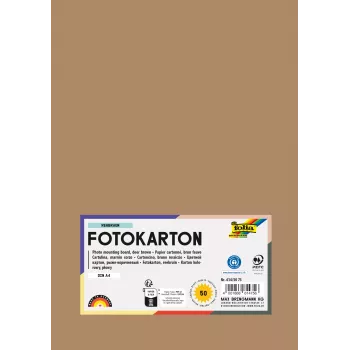 Folia 614/50 75 – rjavo-rdeča – enobarvna – A4 (210 x 297 mm) – 300 g/m² – 50 listov – Nemčija