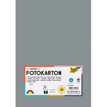 Folia 614/50 84 – siva – enobarvna – A4 (210 x 297 mm) – 300 g/m² – 50 listov – Nemčija