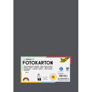 Folia 614/50 88 – antracit – enobarvna – A4 (210 x 297 mm) – 300 g/m² – 50 listov – Nemčija