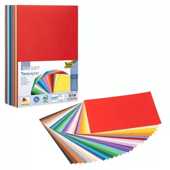 Folia ustvarjalni papir mešane barve 130 g/m² 500 listov – A4