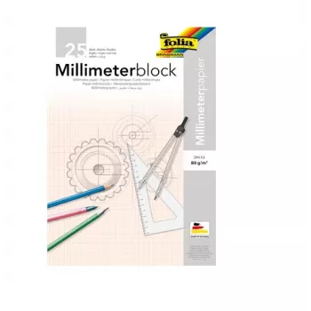 Folia 8230/25 blok milimetrskega papirja A3, 25 listov