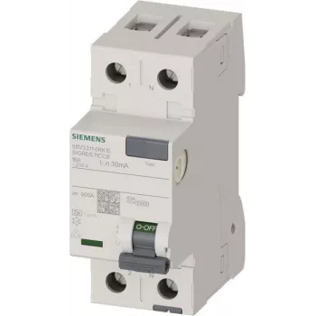 Siemens zaščitno stikalo na diferenčni tok 16A 30mA 1P+N 230V 2TE SIGRES RCCB