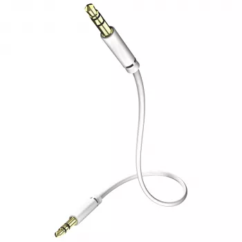 in-akustik Star avdio kabel 3,5 mm vitični konektor 3,0 m črn