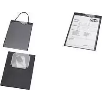 MAUL 2334690 avtomobilska mapa za naročila s podložno desko in žepom za ključe, A4, črna