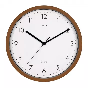 MAUL 9051476 kvarcna stenska ura 30 cm x 5 cm les (temen) bela