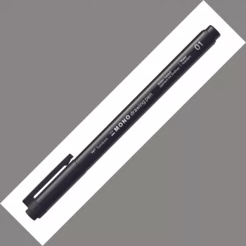Tombow Mono Fineliner risalni svinčnik 01 konica 0,24 mm črna linija 12 kosov