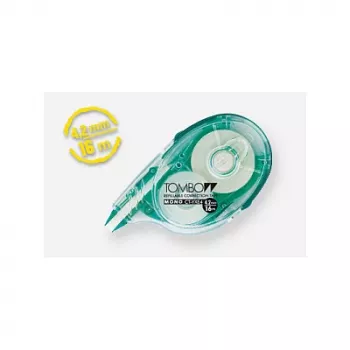 Tombow MONO YXE korekcijski valjček - zelen/prozoren - 16 m x 4,2 mm - blister pakiranje