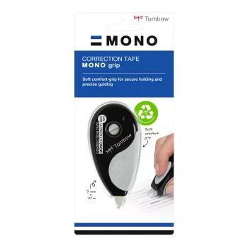 Tombow korekcijski trak valjček Grip CT-CD5C11 5mm x 10m črn/bel
