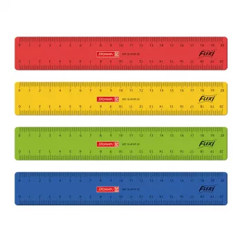 BRUNNEN ravnilo 20,0 cm rdeče rumeno zeleno ali modro
