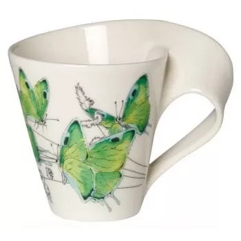 Villeroy & Boch NewWave Caffe Deep Green porcelanasta skodelica 300 ml darilna škatla