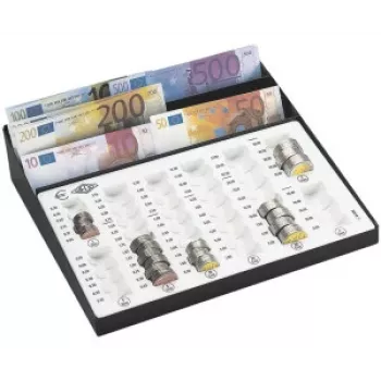 WEDO računsko deska - lesen okvir s 100 plastičnimi kroglicami (10 vrst, rdeče-bele)