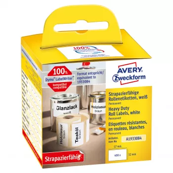 Avery Zweckform nalepke na roli – trajno lepilo – bele – 57 x 32 mm – 400 nalepk (1 rola x 400)